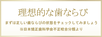 理想的な歯列